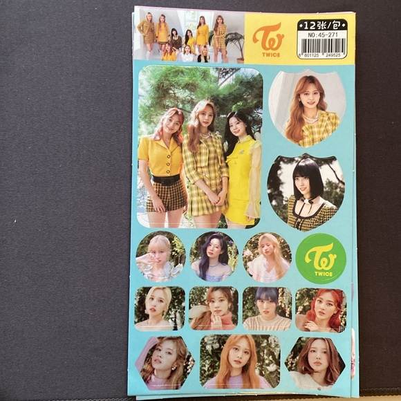 NWOT 8 Variety Twice KPop Sticker Sheets - Picture 6 of 9